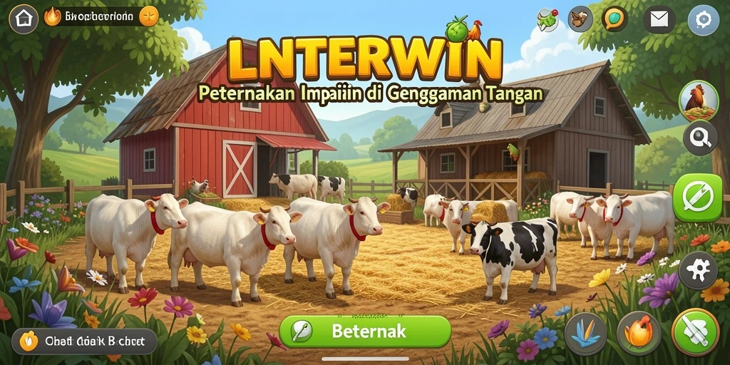 Antarmuka LNTERWIN yang menarik dan fungsional untuk beternak.