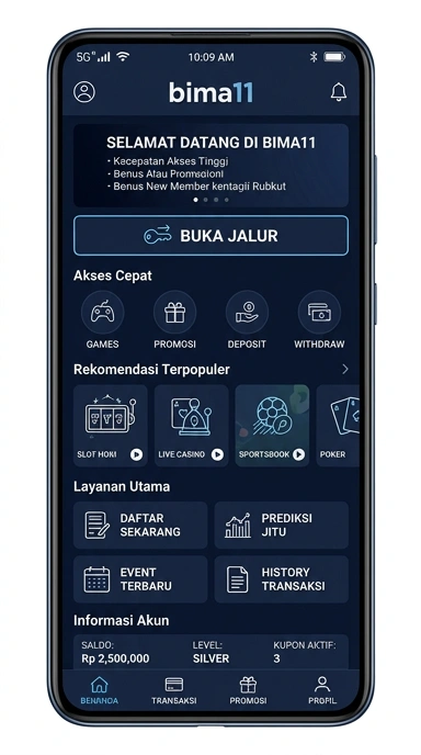 Tampilan link alternatif bima11